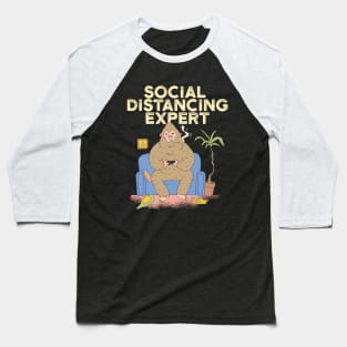 Social Distancing Expert Quarantine Bigfoot Baseball T-Shirt